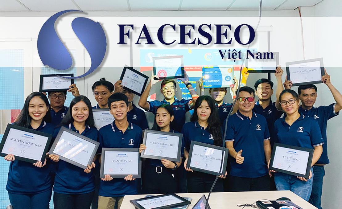 Công ty Faceseo cùng các học viên khi hoàn thành khóa học